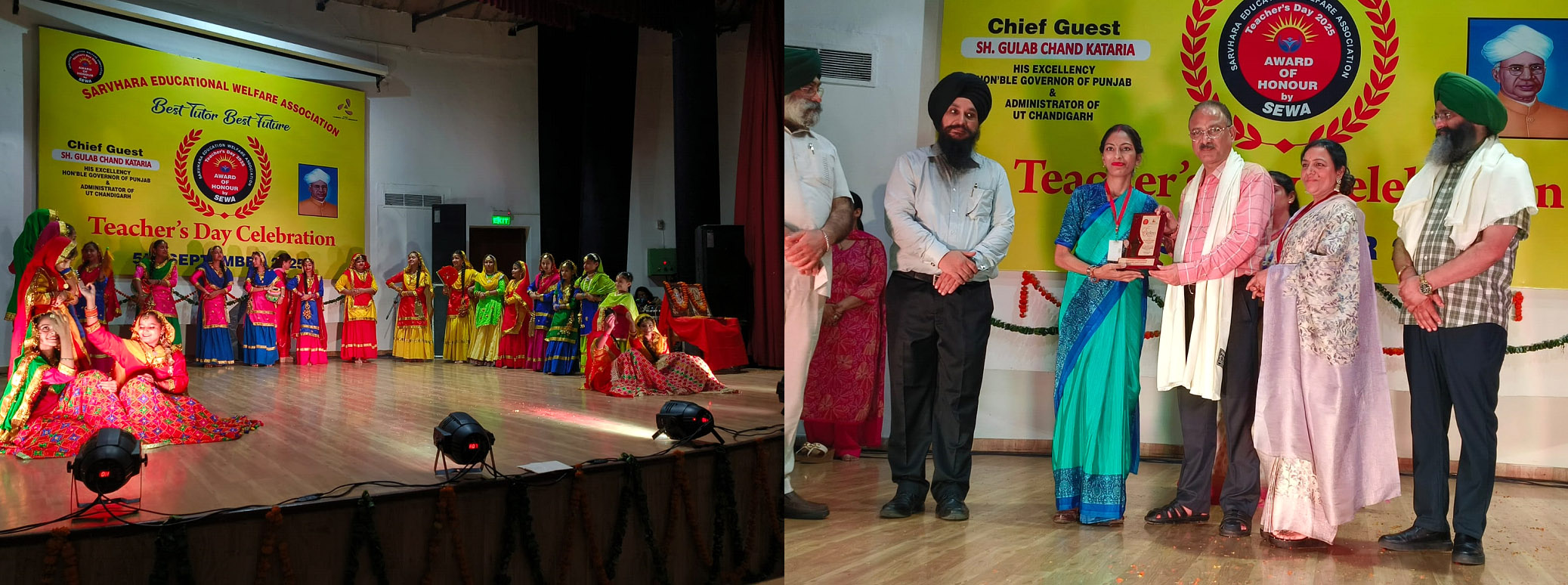 Sarwara Education Welfare Society celebrates Teachers' Day at Panjab University Law Auditorium as "Best Teacher, Best Future"